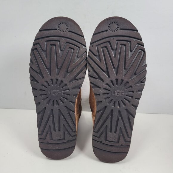 UGG Elvi Women's Brown Ankle Lace Up Boots S/N 1017534 US Size 8 - Picture 9 of 10